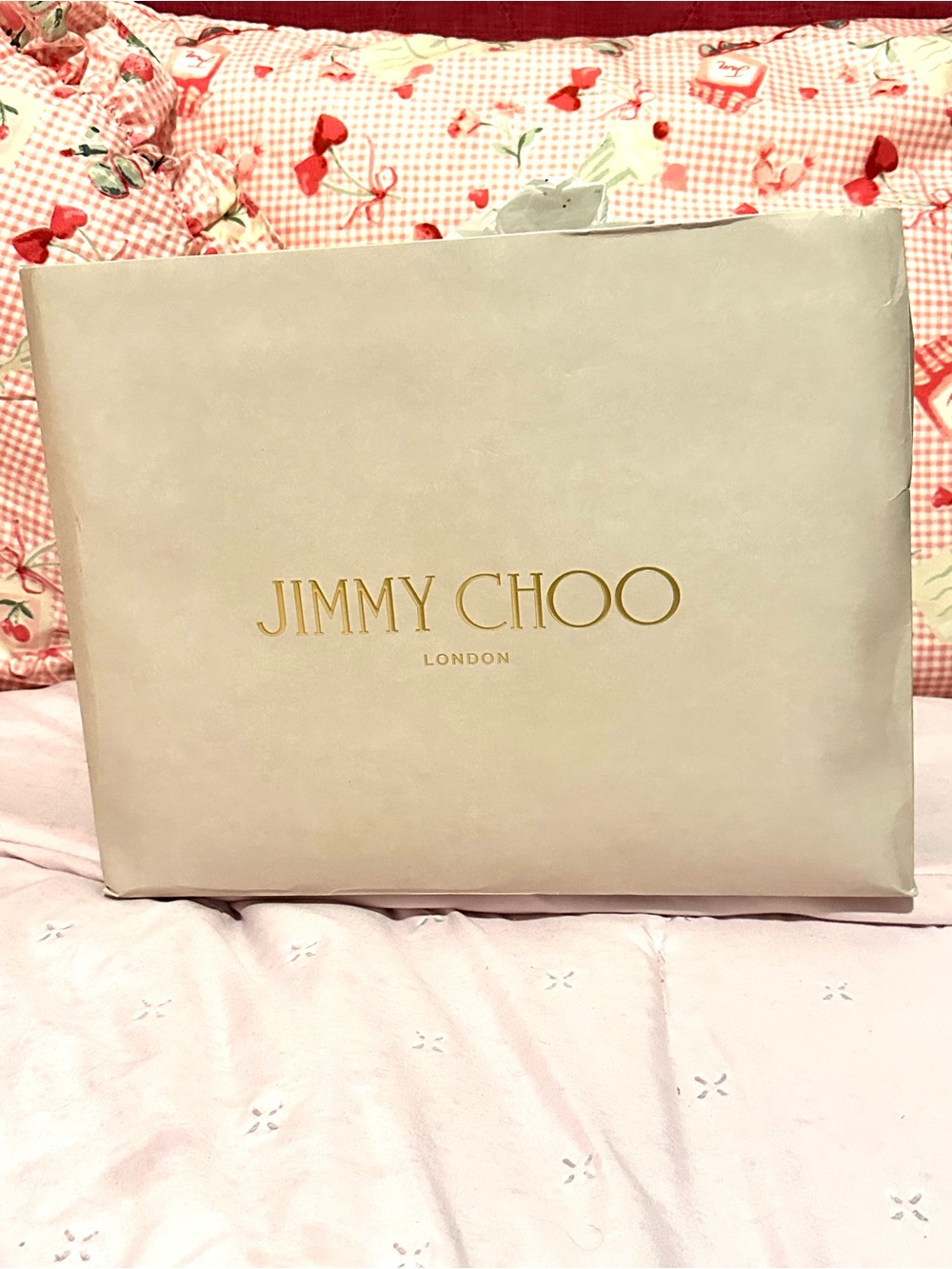 Jimmy Choo Beige and Gold Box – Women’s Heels Packaging